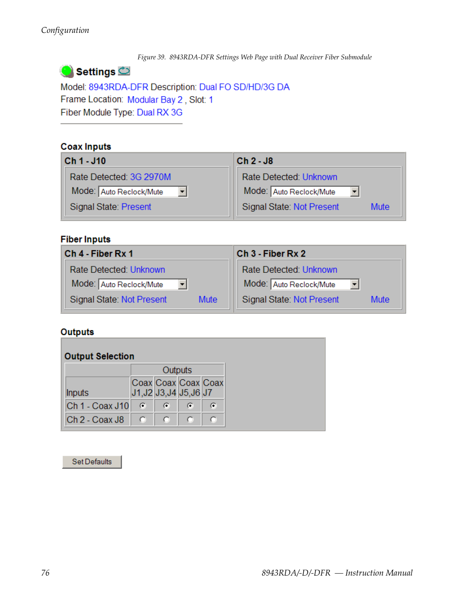 Submodule, Figure 39 | Grass Valley 8943RDA User Manual | Page 76 / 96