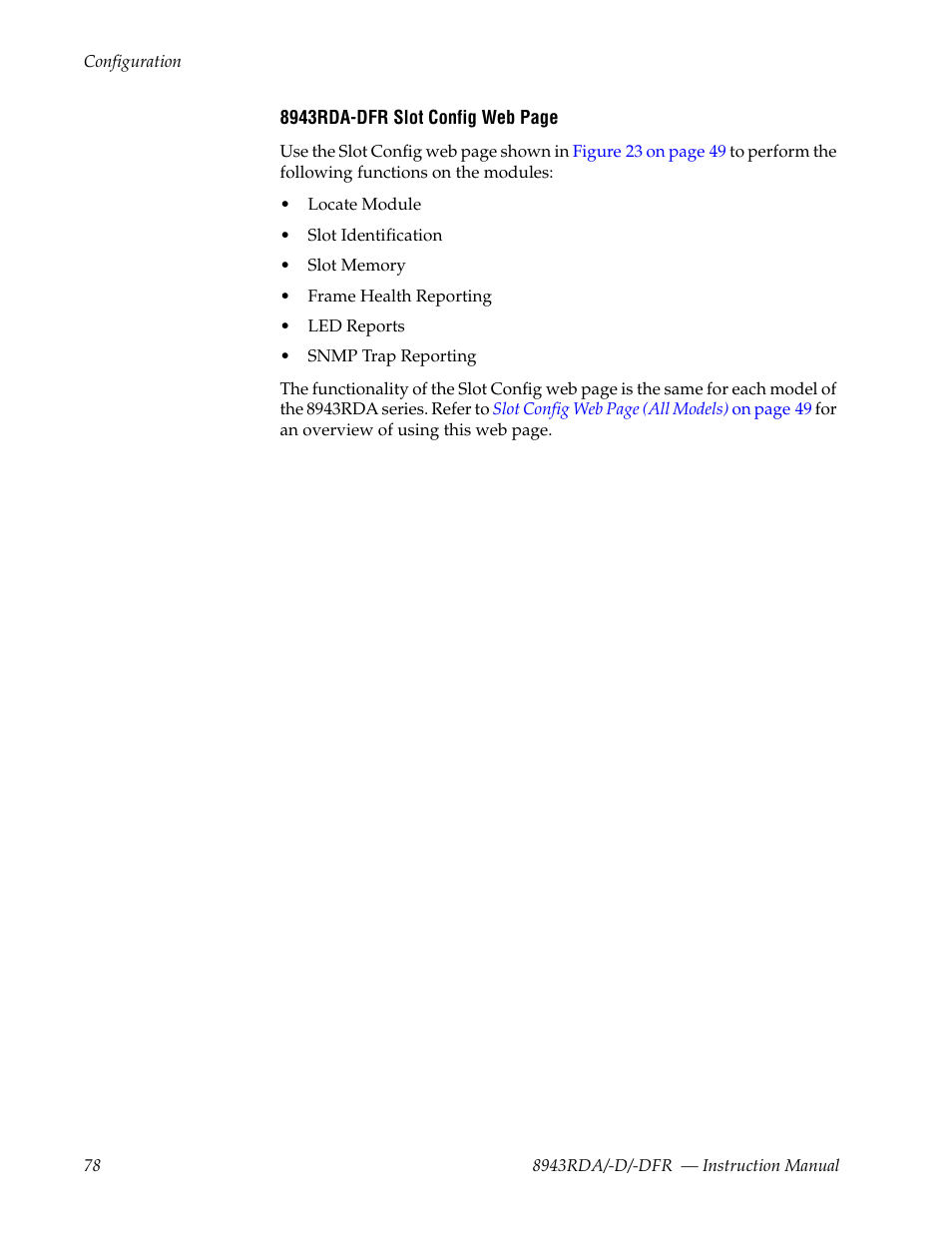 Lot config | Grass Valley 8943RDA User Manual | Page 78 / 96