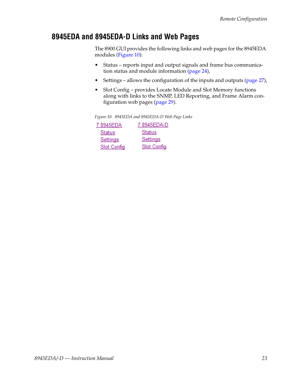 Grass Valley 8945EDA v.1.3.0 User Manual | Page 23 / 44
