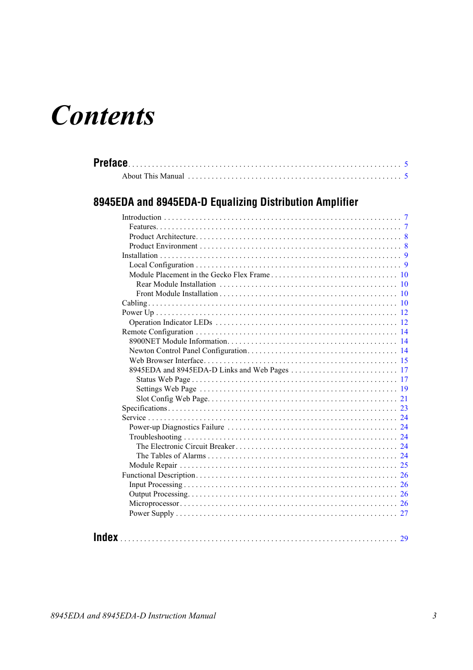 Grass Valley 8945EDA v.1.0.0 User Manual | Page 3 / 30