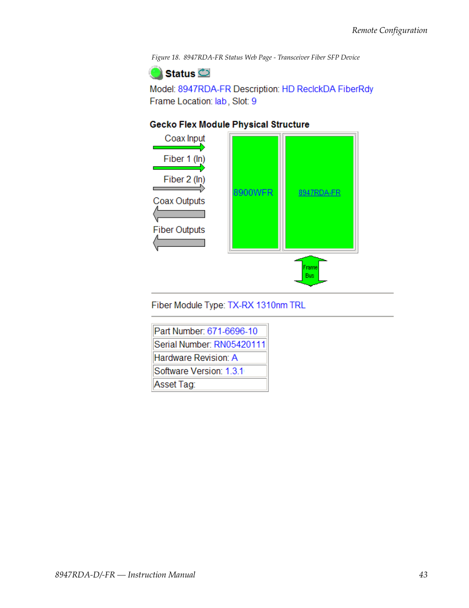 Grass Valley 8947RDA-D User Manual | Page 43 / 62