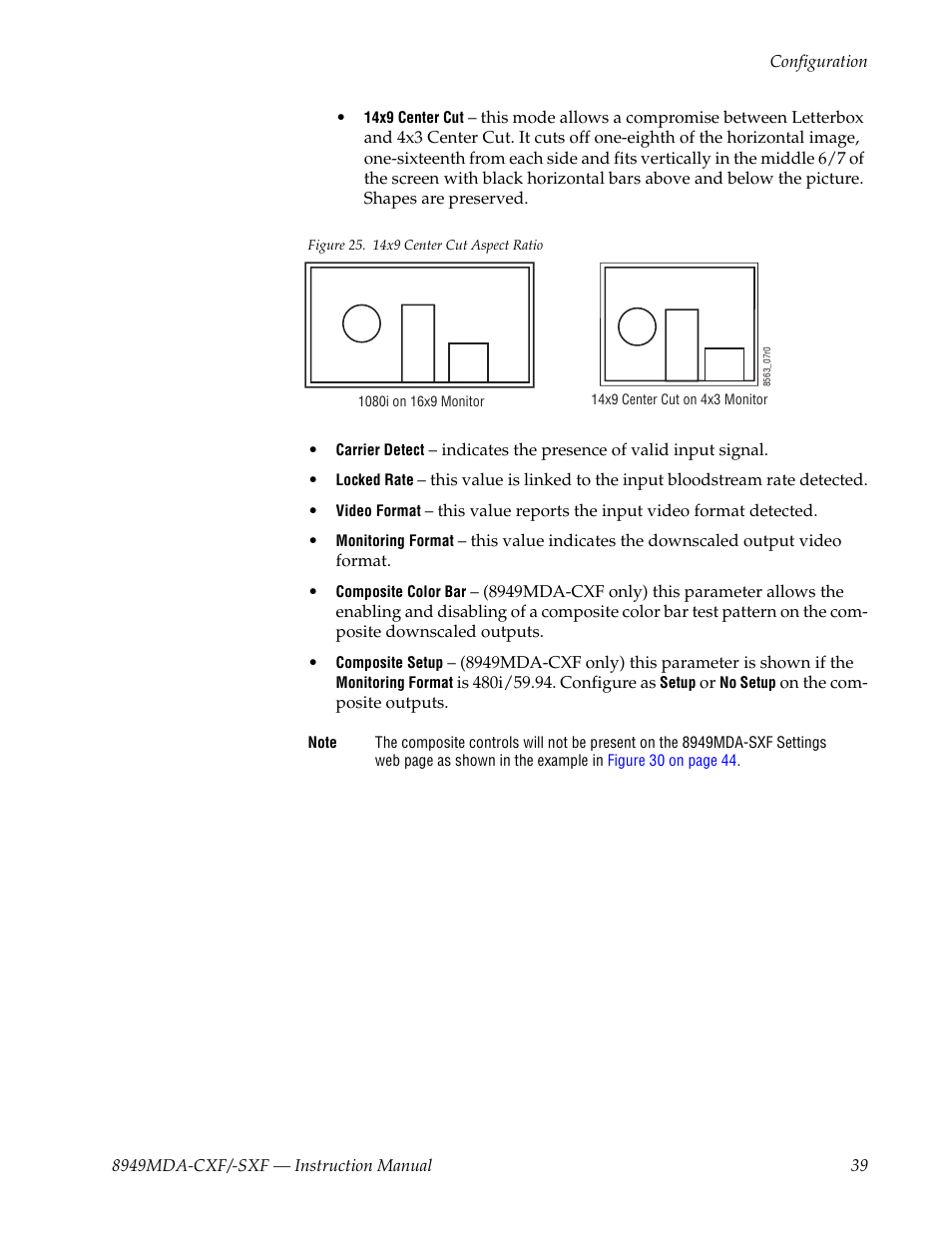 Grass Valley 8949MDA-CXF User Manual | Page 39 / 62