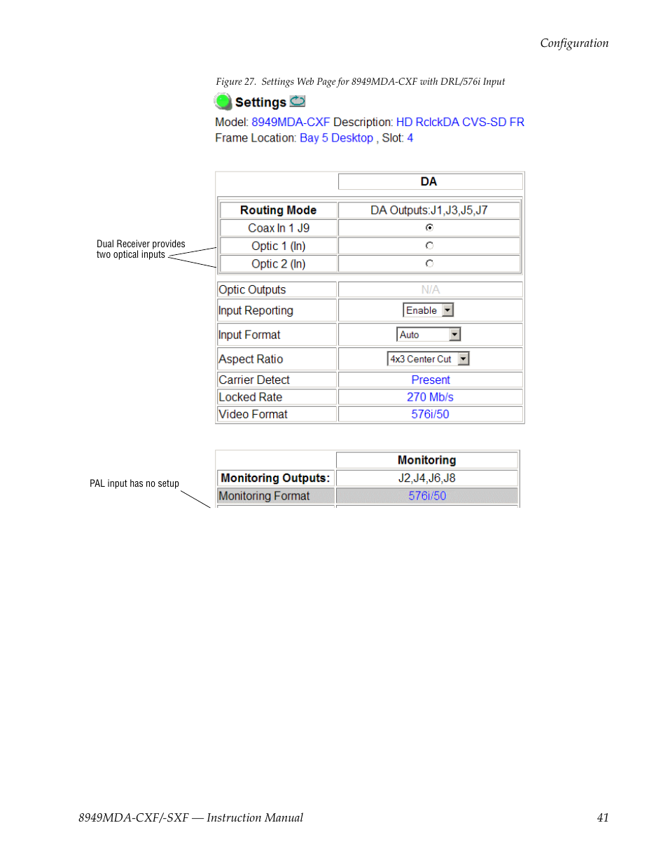 Or t | Grass Valley 8949MDA-CXF User Manual | Page 41 / 62