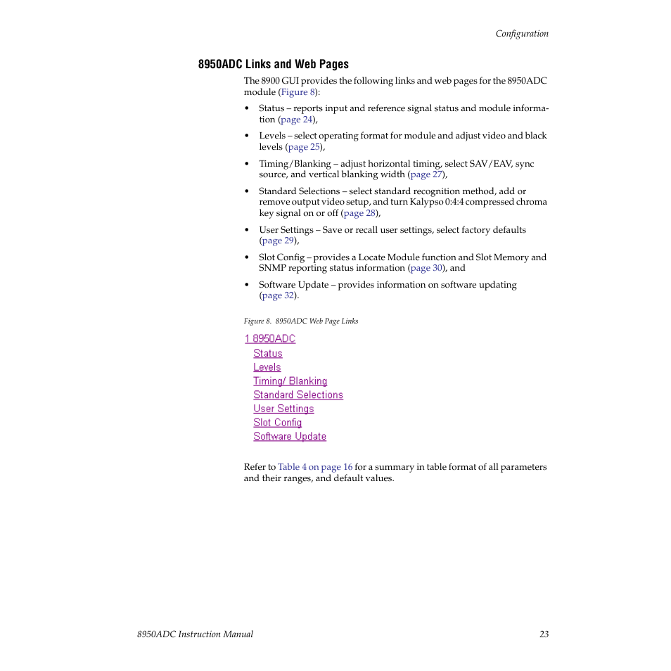 Grass Valley 8950ADC User Manual | Page 23 / 46