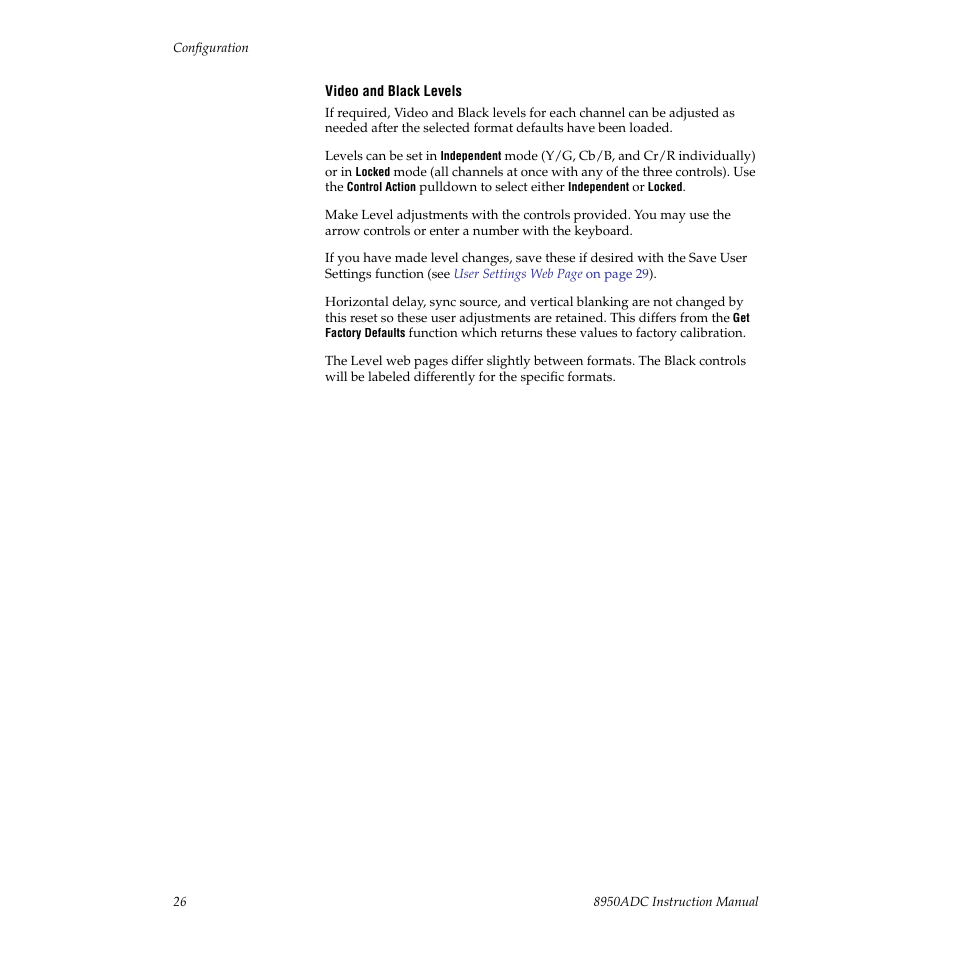 Grass Valley 8950ADC User Manual | Page 26 / 46