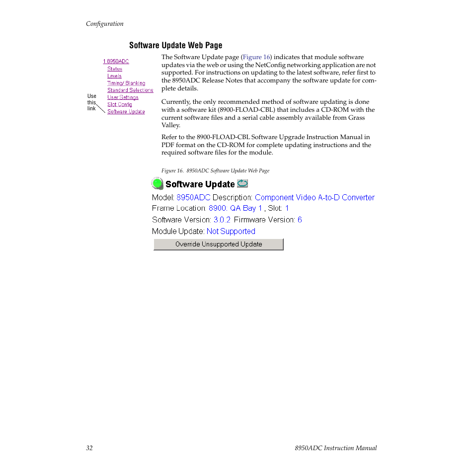 Grass Valley 8950ADC User Manual | Page 32 / 46