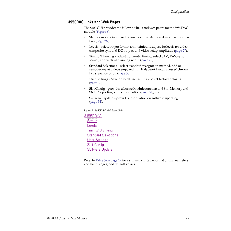 Grass Valley 8950DAC User Manual | Page 25 / 48