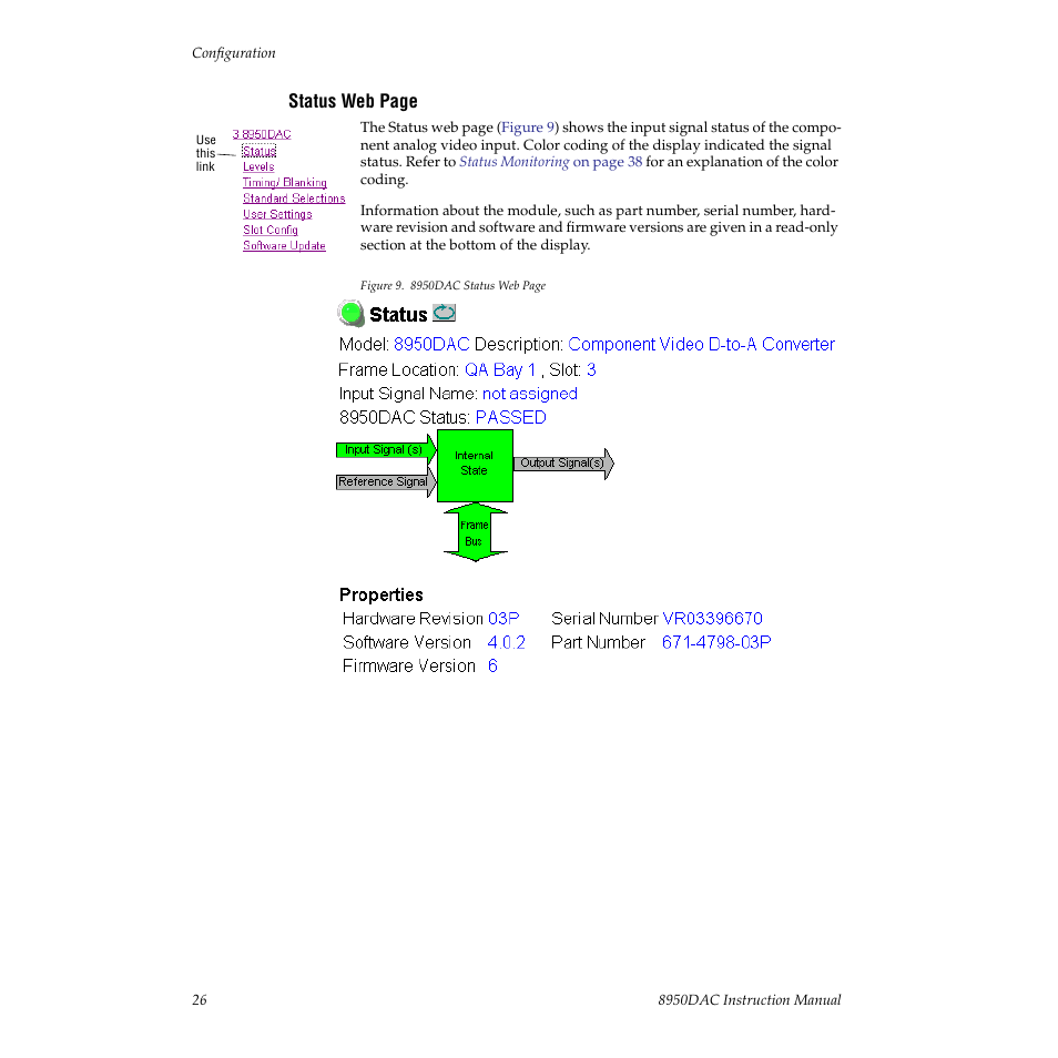 Grass Valley 8950DAC User Manual | Page 26 / 48