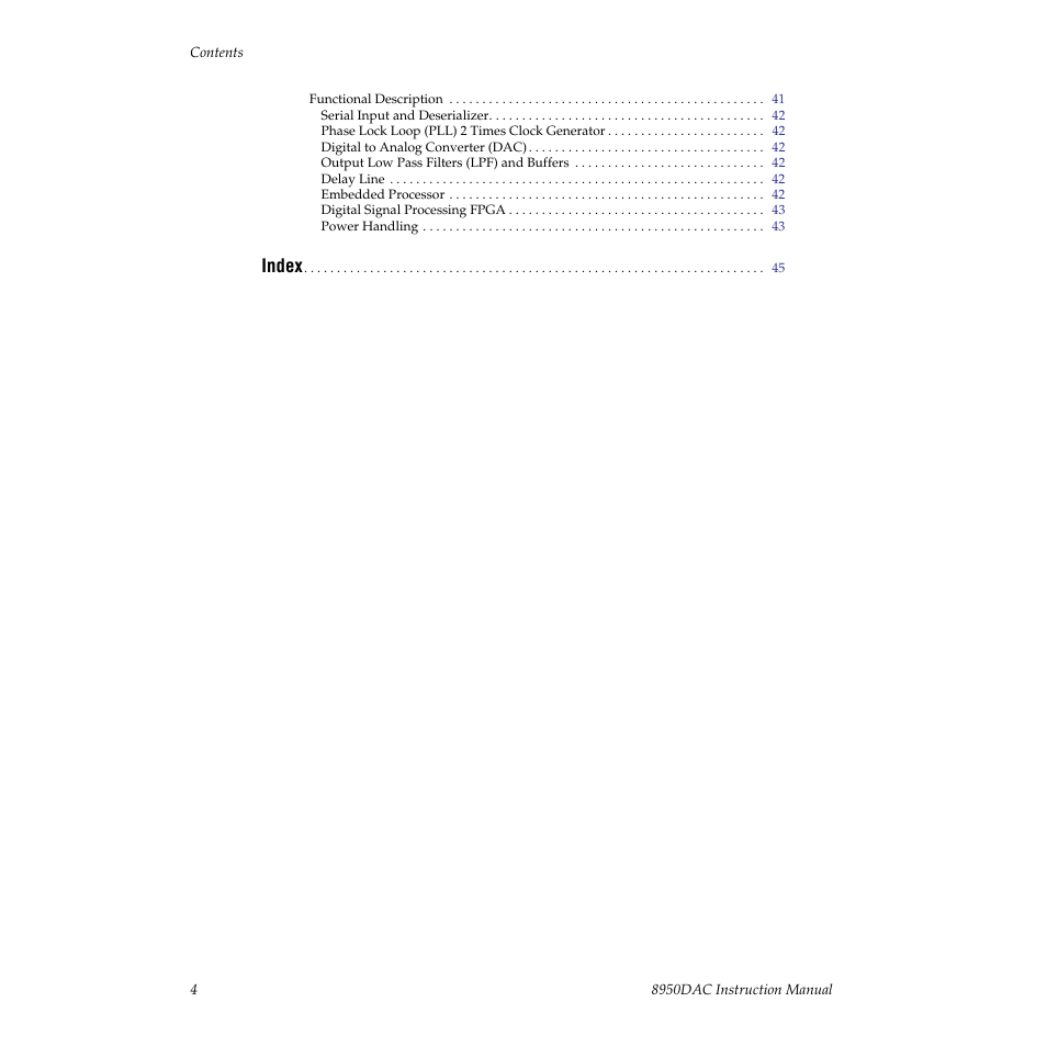 Grass Valley 8950DAC User Manual | Page 4 / 48