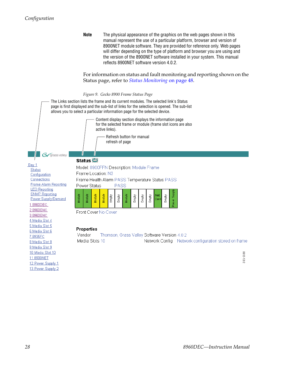 Grass Valley 8960DEC User Manual | Page 28 / 54