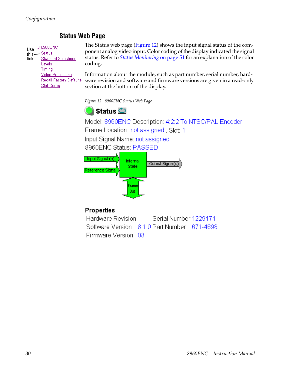 Grass Valley 8960ENC v.8.1.0 User Manual | Page 30 / 58