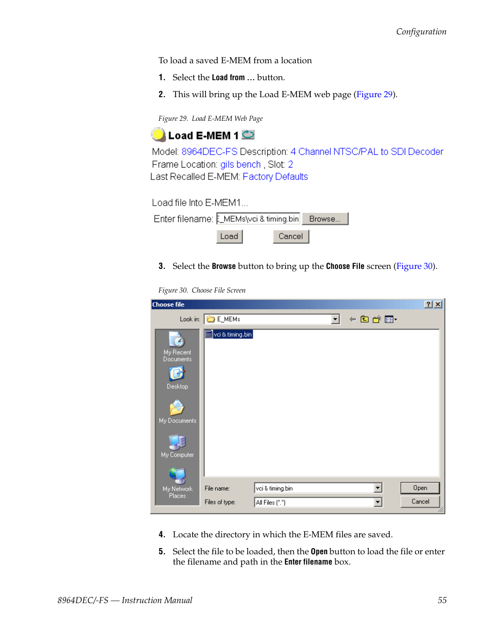 Grass Valley 8964DEC v.1.1.0 User Manual | Page 55 / 72