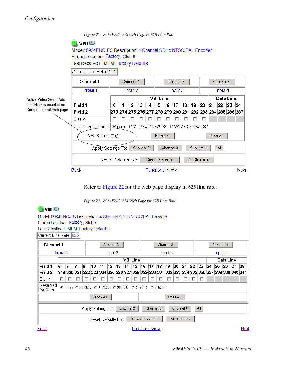 For 52, Figure 22 | Grass Valley 8964ENC v.1.2.2 User Manual | Page 48 / 74