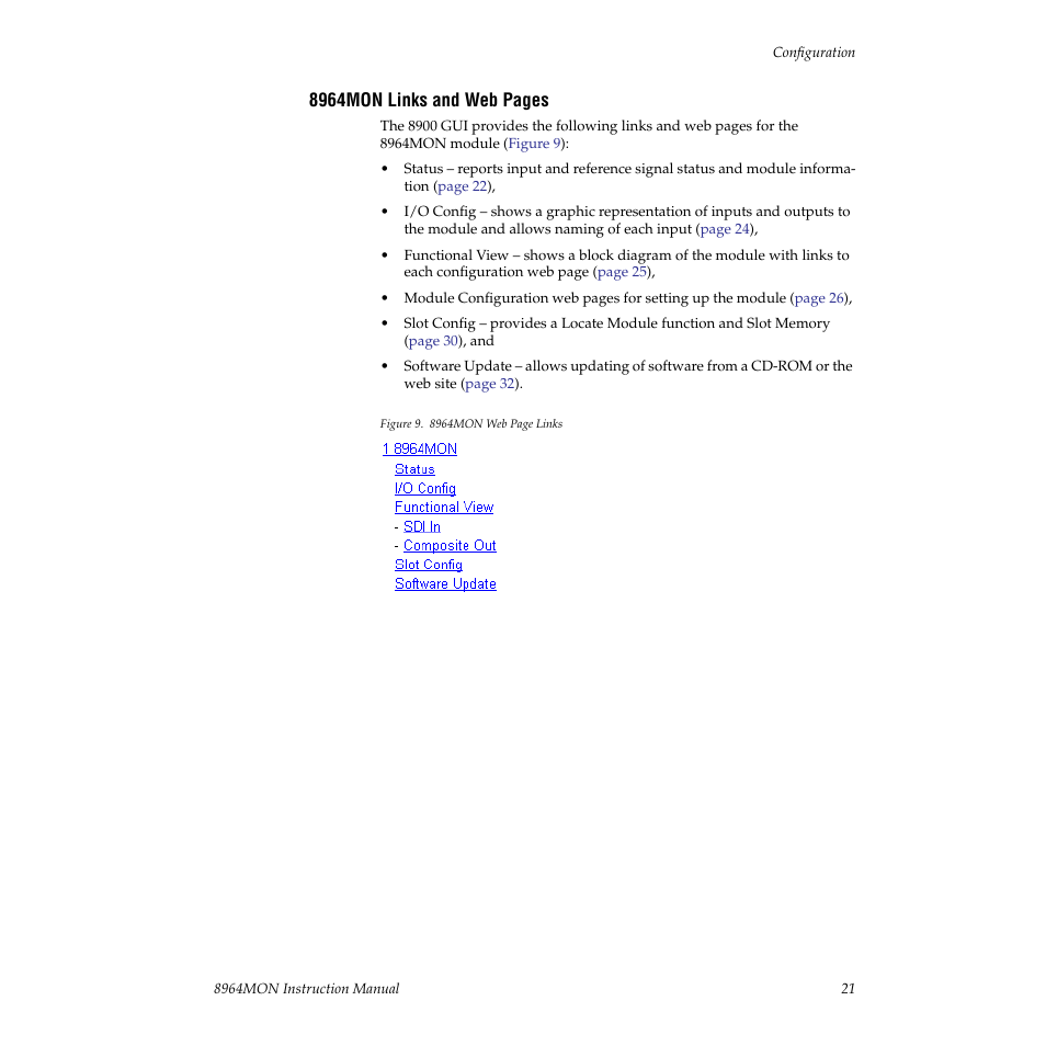 Grass Valley 8964MON User Manual | Page 21 / 42