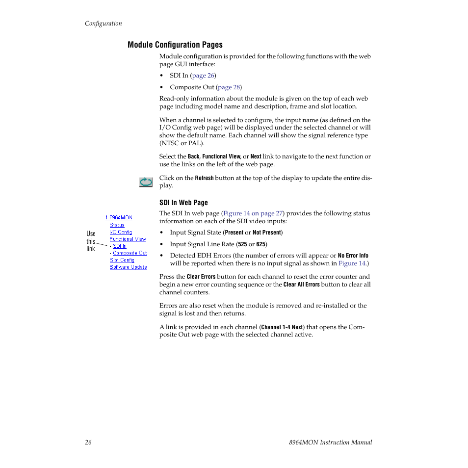 Grass Valley 8964MON User Manual | Page 26 / 42