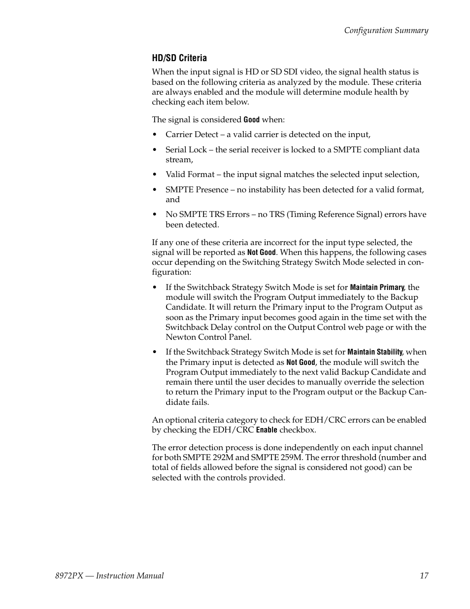 Grass Valley 8972PX User Manual | Page 17 / 90
