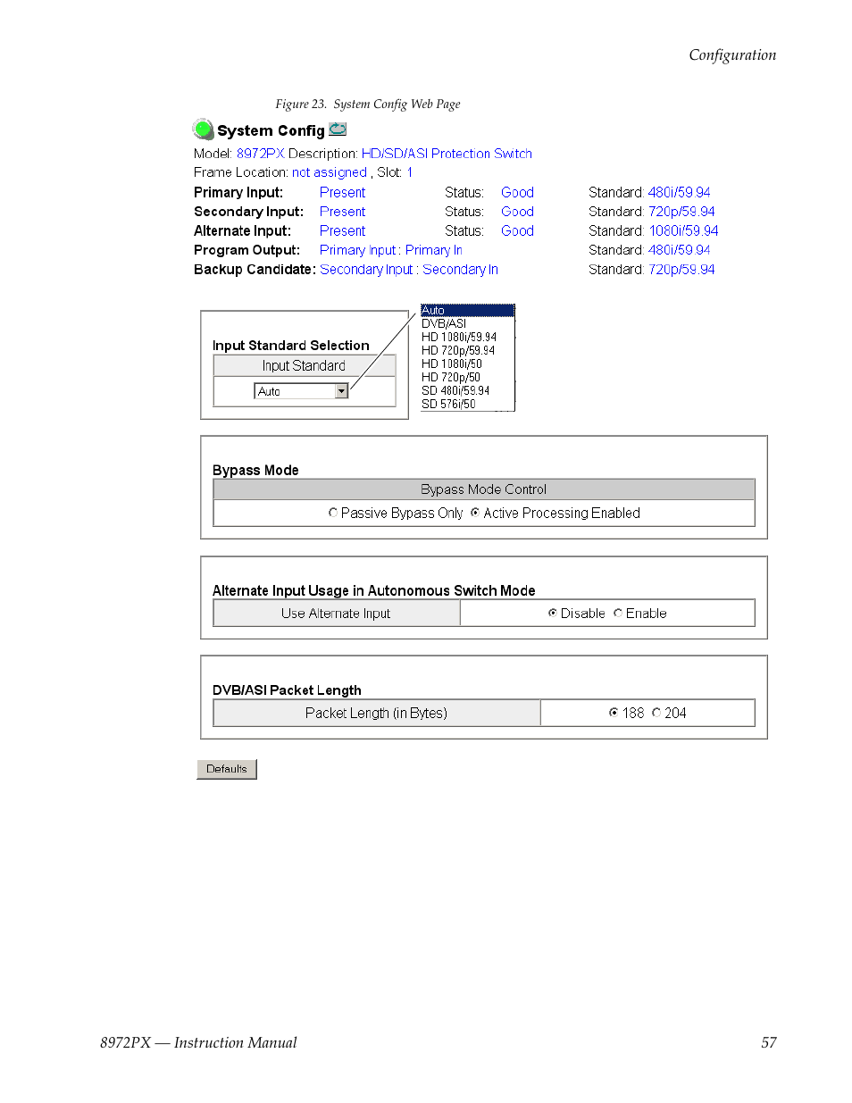 Grass Valley 8972PX User Manual | Page 57 / 90
