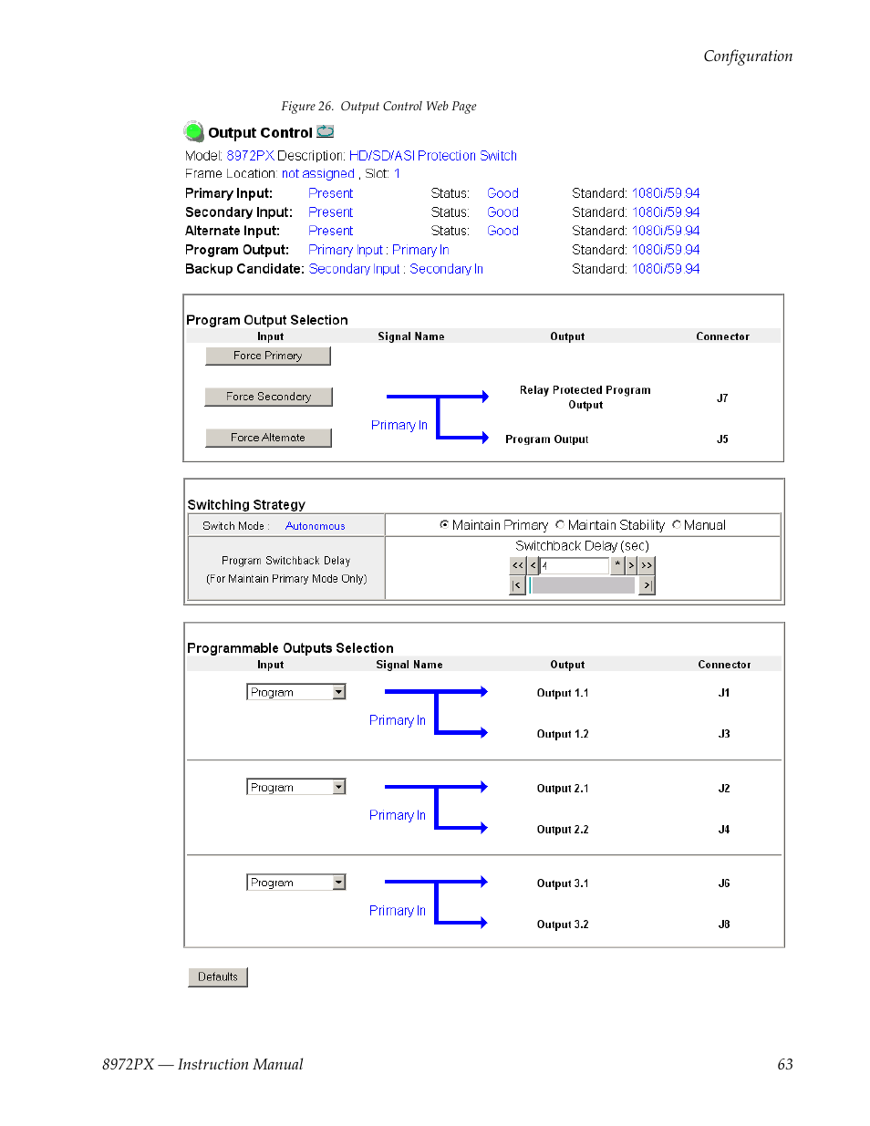 Grass Valley 8972PX User Manual | Page 63 / 90