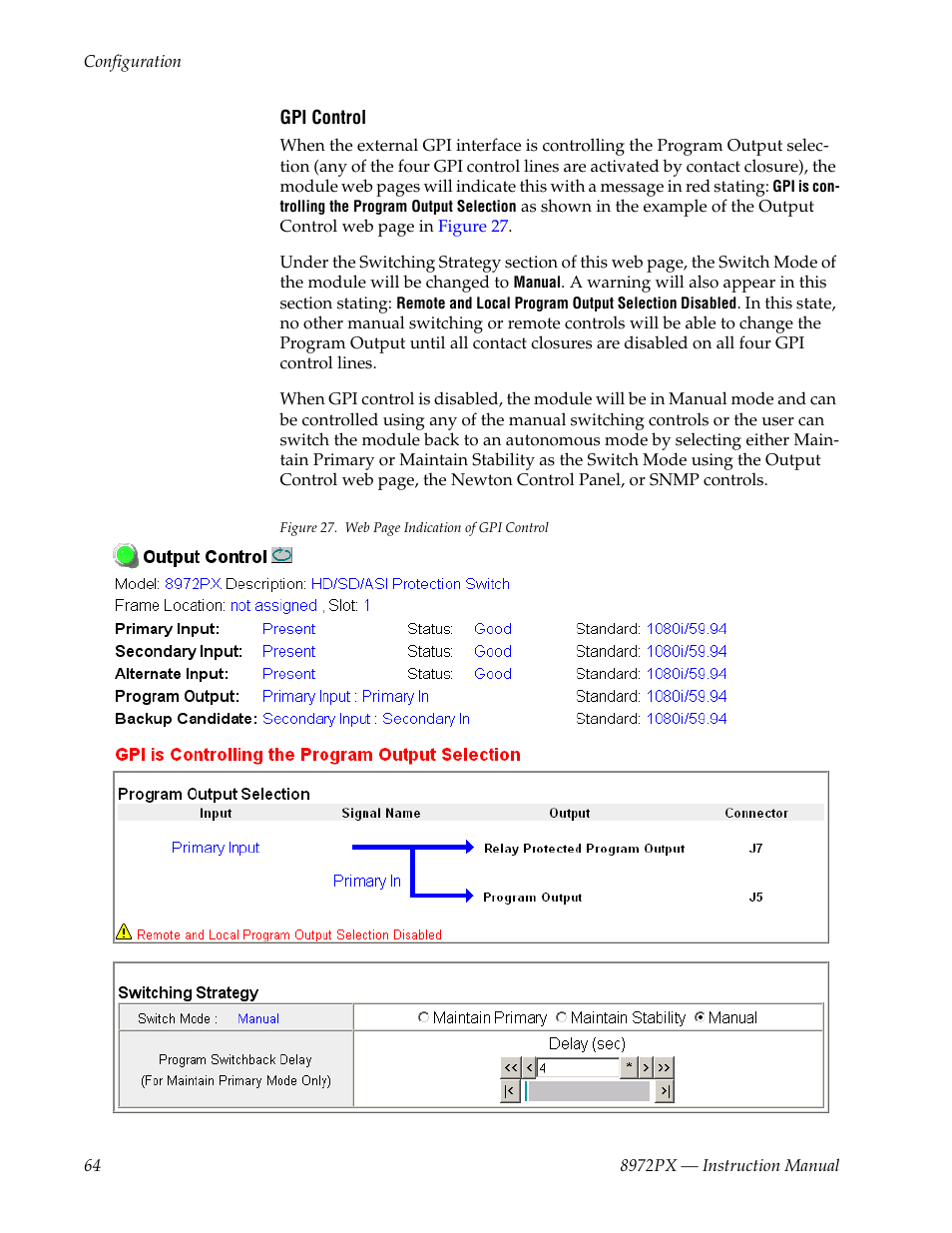 Grass Valley 8972PX User Manual | Page 64 / 90