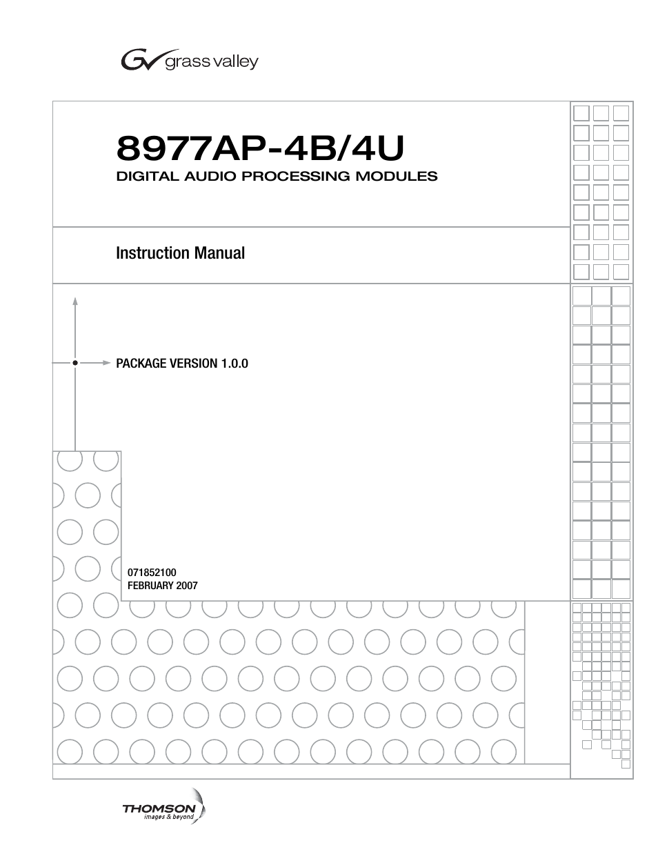 Grass Valley 8977AP-4B User Manual | Page 3 / 68