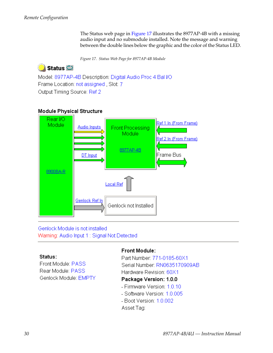 E installed and | Grass Valley 8977AP-4B User Manual | Page 30 / 68