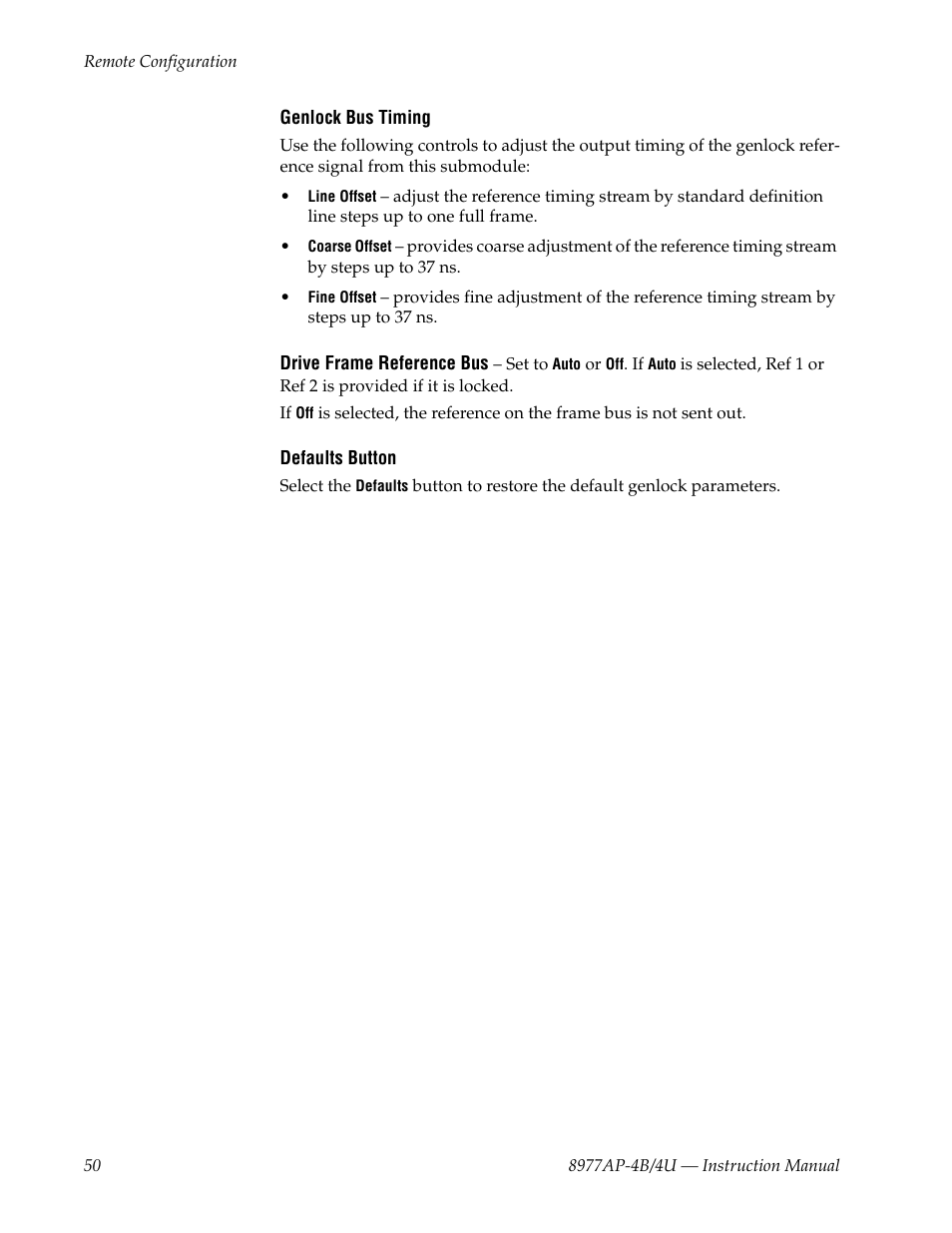 Grass Valley 8977AP-4B User Manual | Page 50 / 68