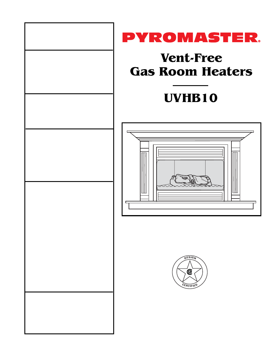 CFM UVHB10 User Manual | 13 pages