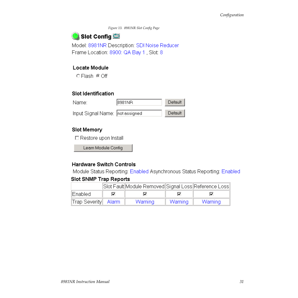 Grass Valley 8981NR User Manual | Page 31 / 44