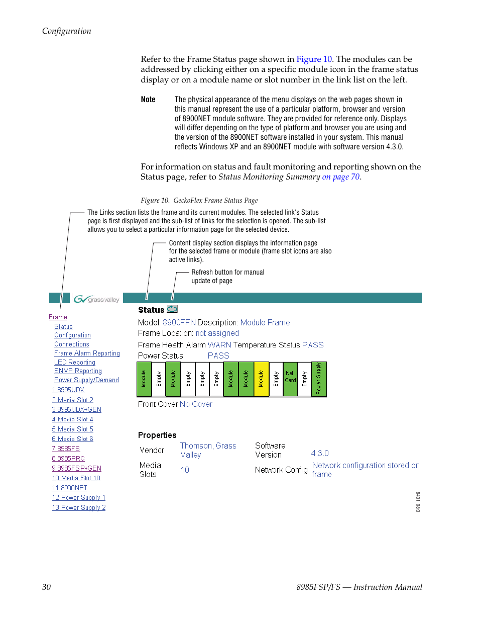 Grass Valley 8985FS v.1.3.2 User Manual | Page 30 / 82