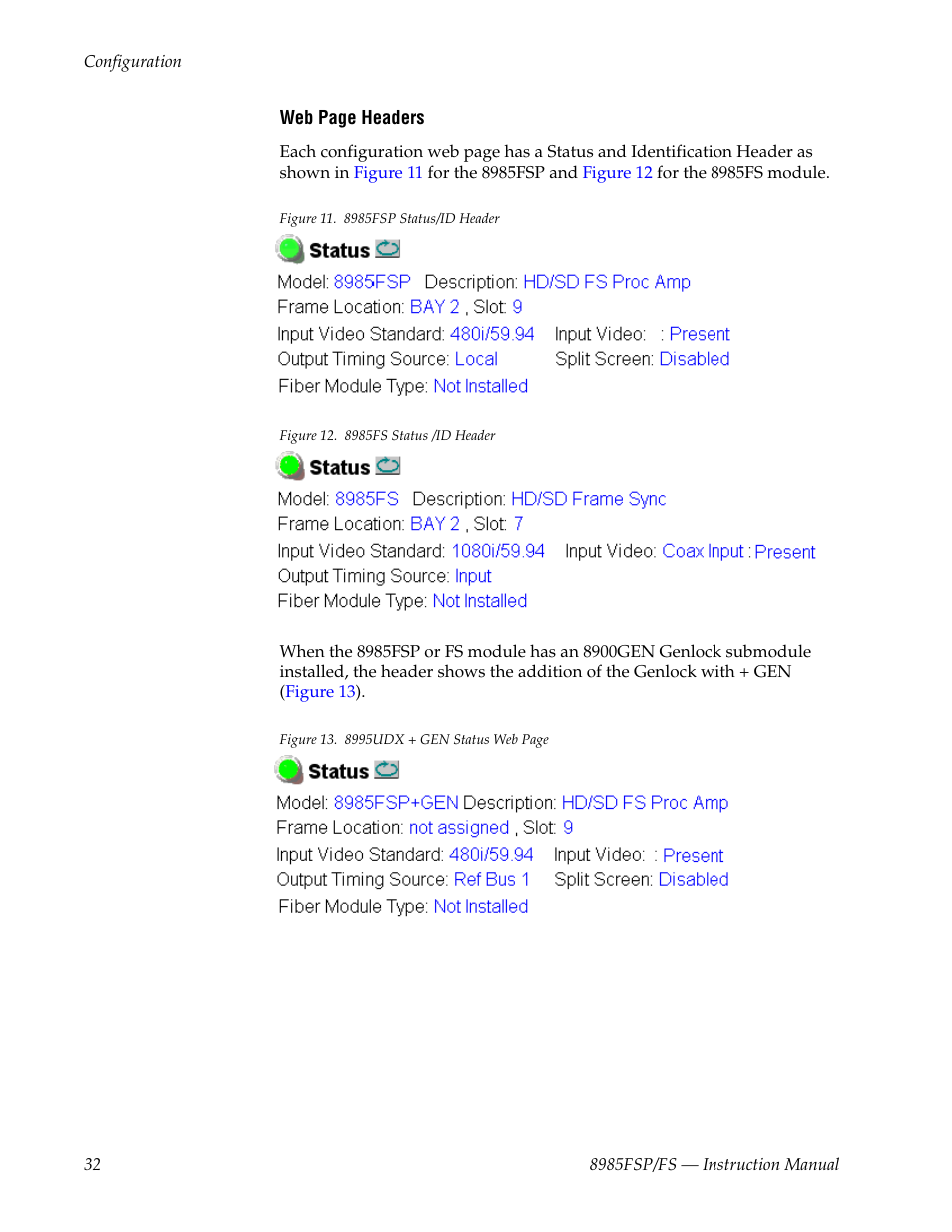 Grass Valley 8985FS v.1.3.2 User Manual | Page 32 / 82