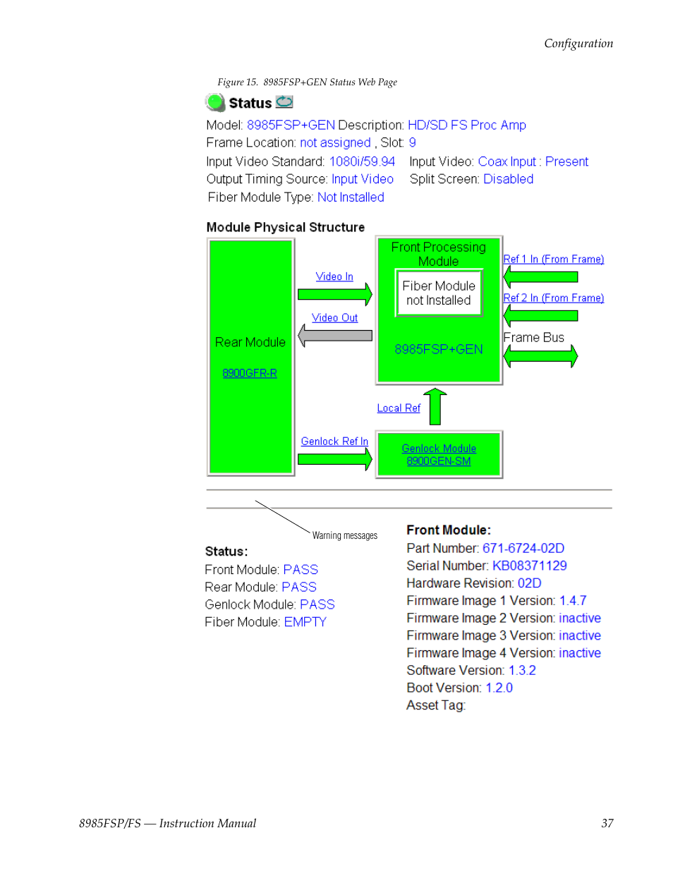 Grass Valley 8985FS v.1.3.2 User Manual | Page 37 / 82