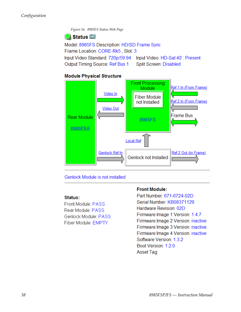 Use this | Grass Valley 8985FS v.1.3.2 User Manual | Page 38 / 82