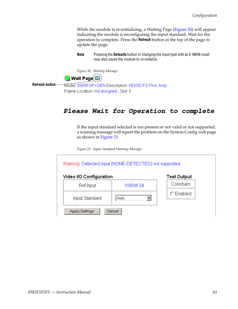 Grass Valley 8985FS v.1.3.2 User Manual | Page 43 / 82