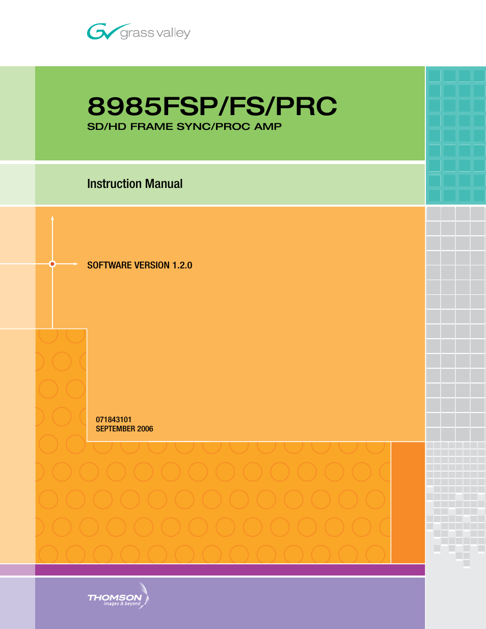 Grass Valley 8985FS v.1.2.0 User Manual | 84 pages