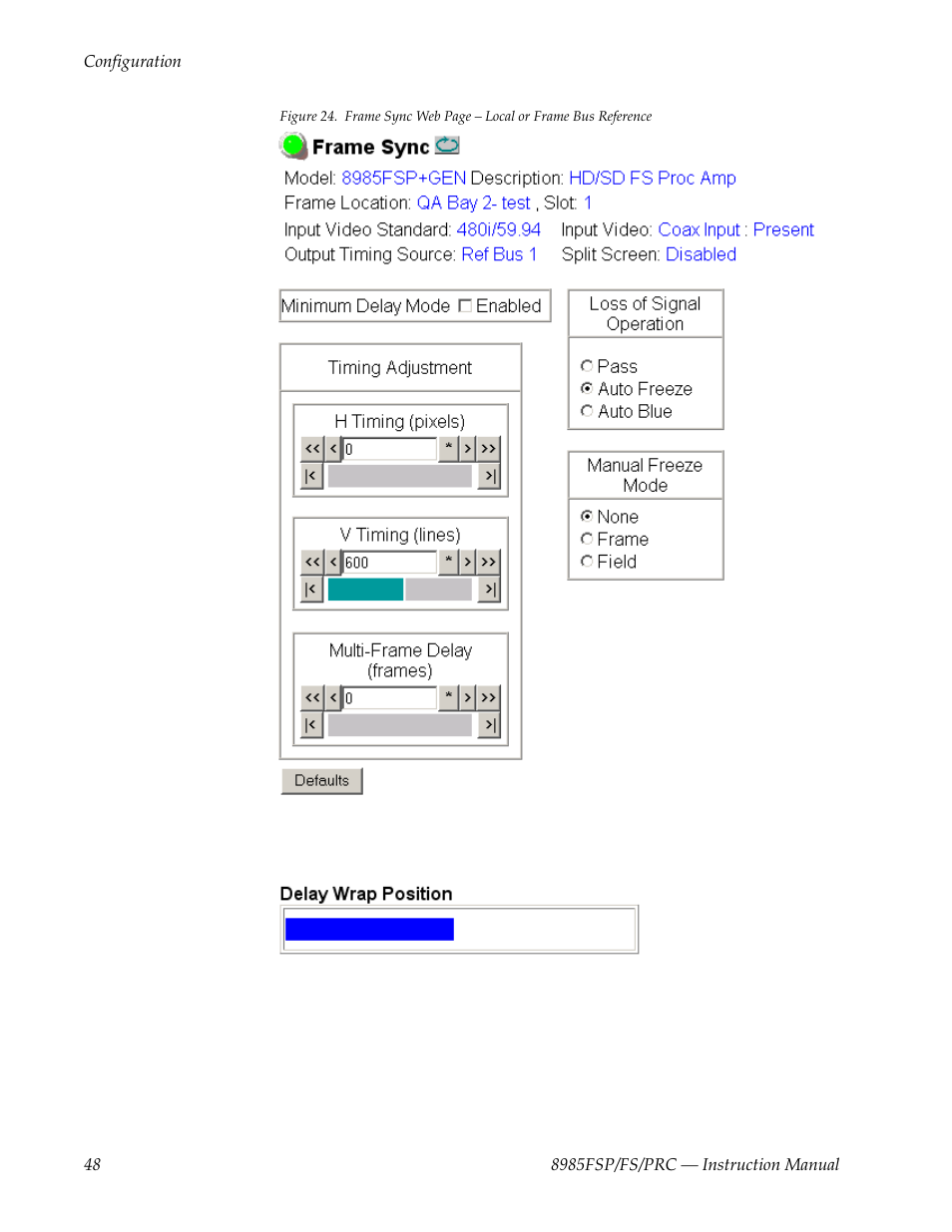 Grass Valley 8985FS v.1.2.0 User Manual | Page 48 / 84