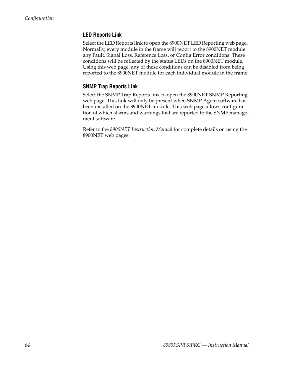 Grass Valley 8985FS v.1.2.0 User Manual | Page 64 / 84