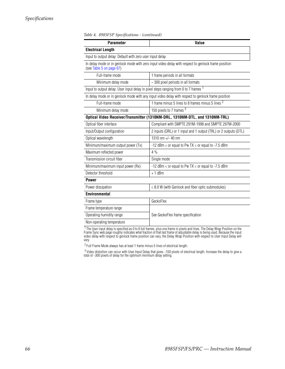 Grass Valley 8985FS v.1.2.0 User Manual | Page 66 / 84
