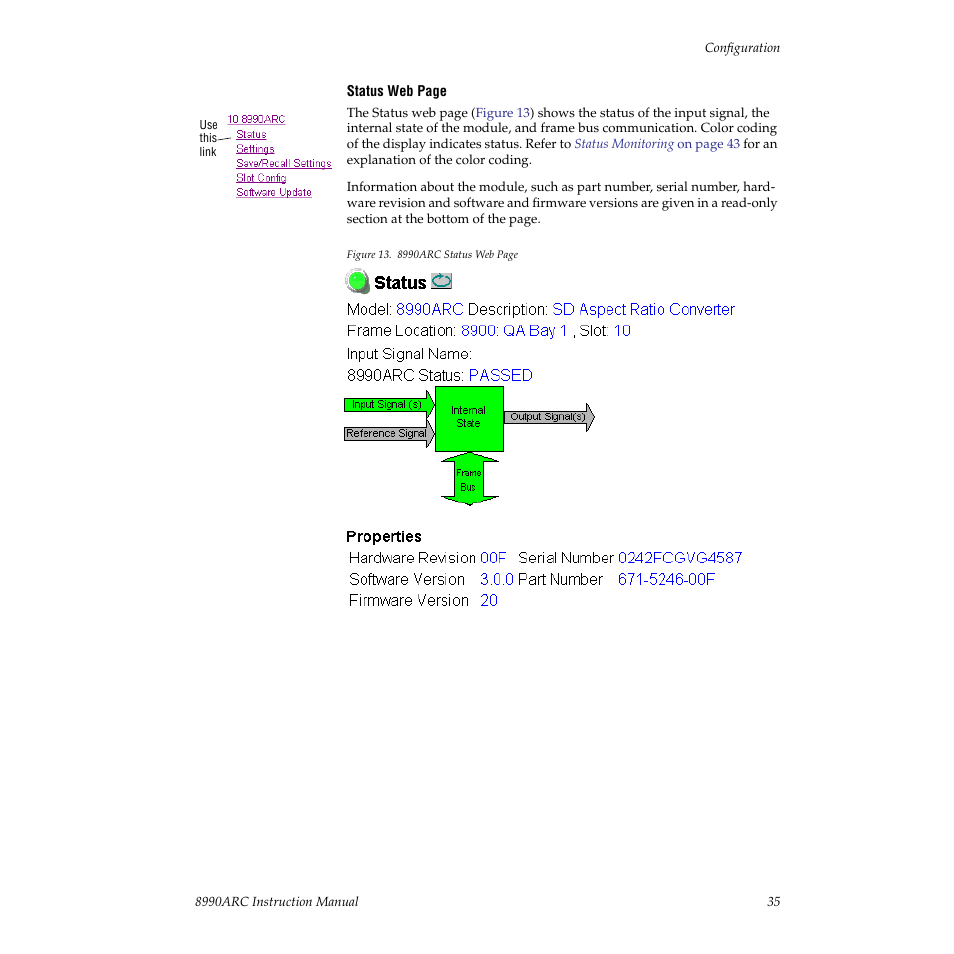 Grass Valley 8990ARC v.3.0 User Manual | Page 35 / 56
