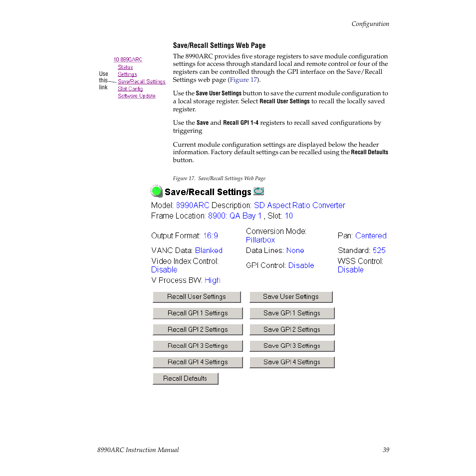 Grass Valley 8990ARC v.3.0 User Manual | Page 39 / 56