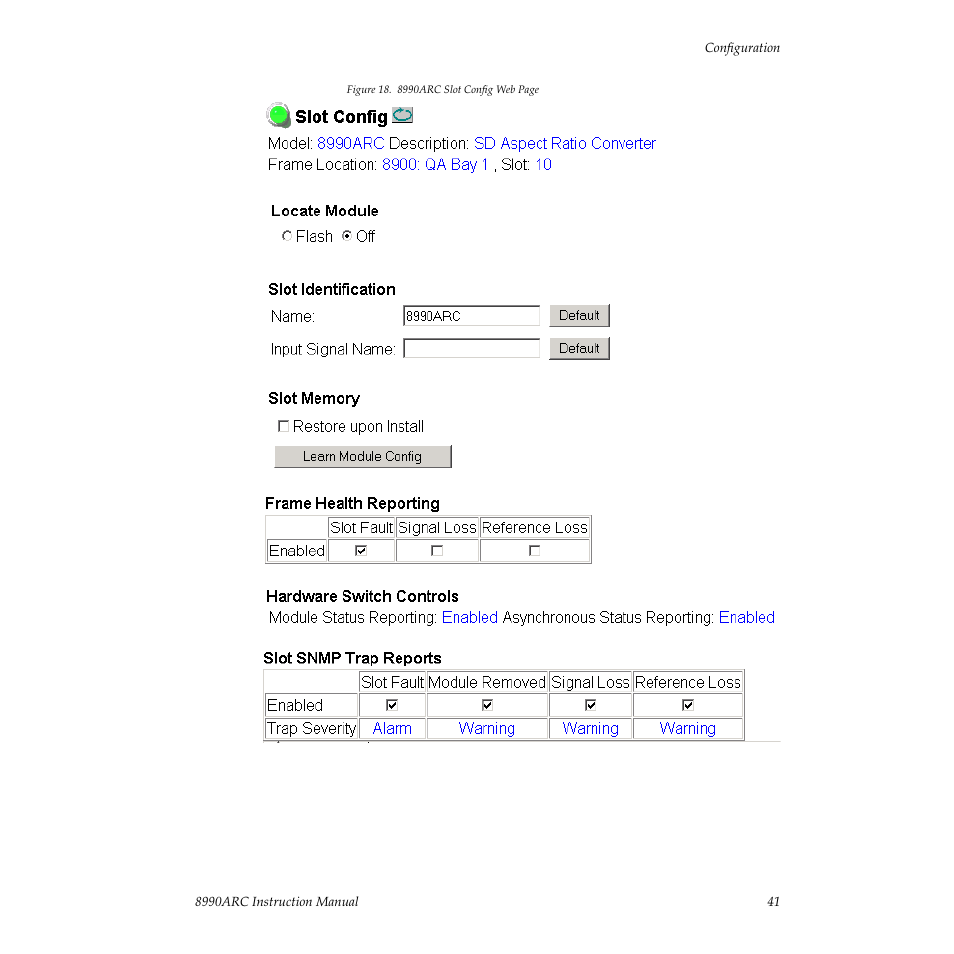 Grass Valley 8990ARC v.3.0 User Manual | Page 41 / 56