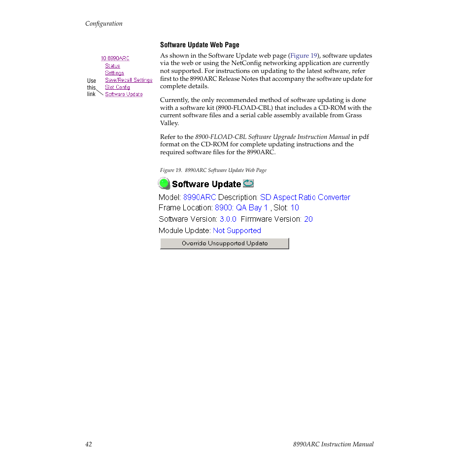 E updating | Grass Valley 8990ARC v.3.0 User Manual | Page 42 / 56
