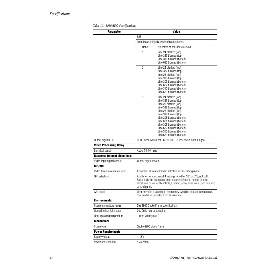 Grass Valley 8990ARC v.3.0 User Manual | Page 48 / 56