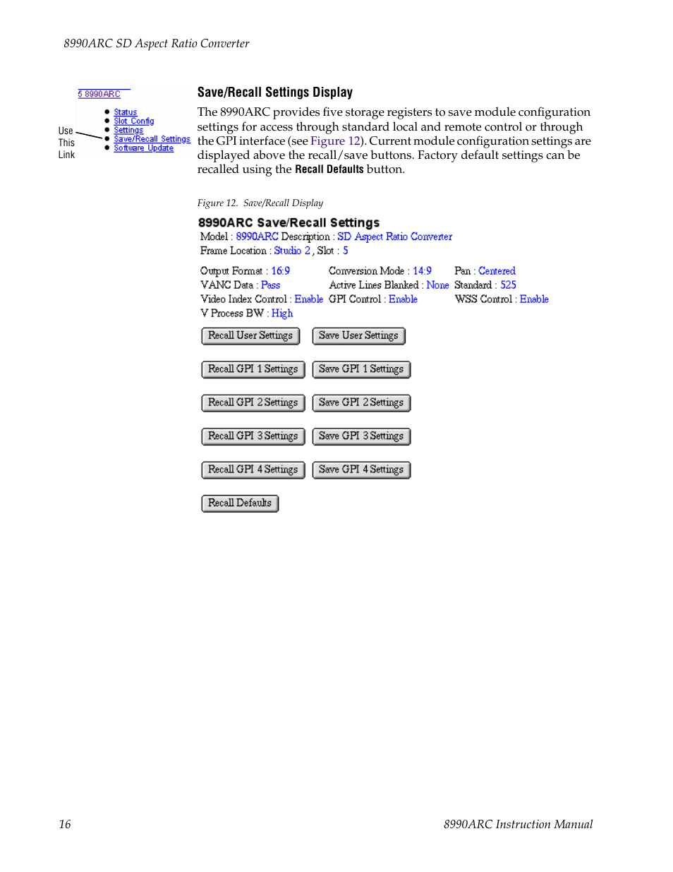 Grass Valley 8990ARC v.1.0 User Manual | Page 22 / 34