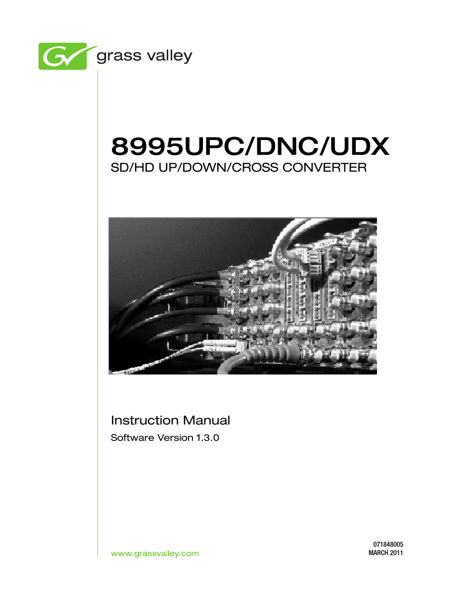 Grass Valley 8995DNC v.1.3.0 User Manual | 140 pages