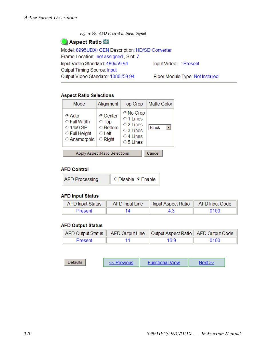 Grass Valley 8995DNC v.1.3.0 User Manual | Page 120 / 140