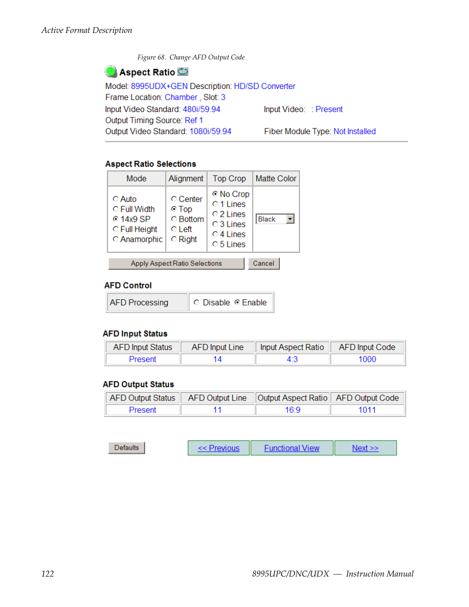 Grass Valley 8995DNC v.1.3.0 User Manual | Page 122 / 140