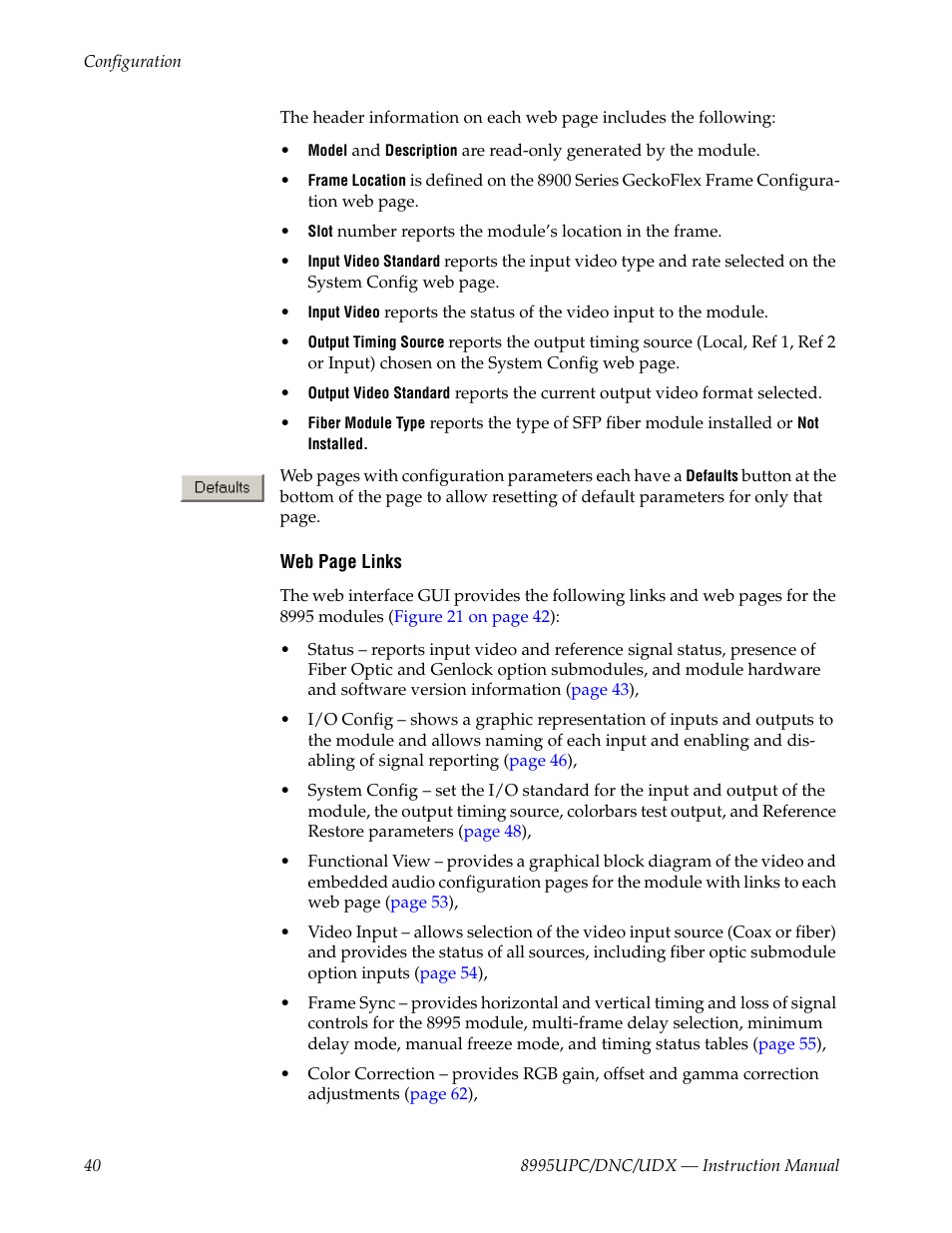 Grass Valley 8995DNC v.1.3.0 User Manual | Page 40 / 140