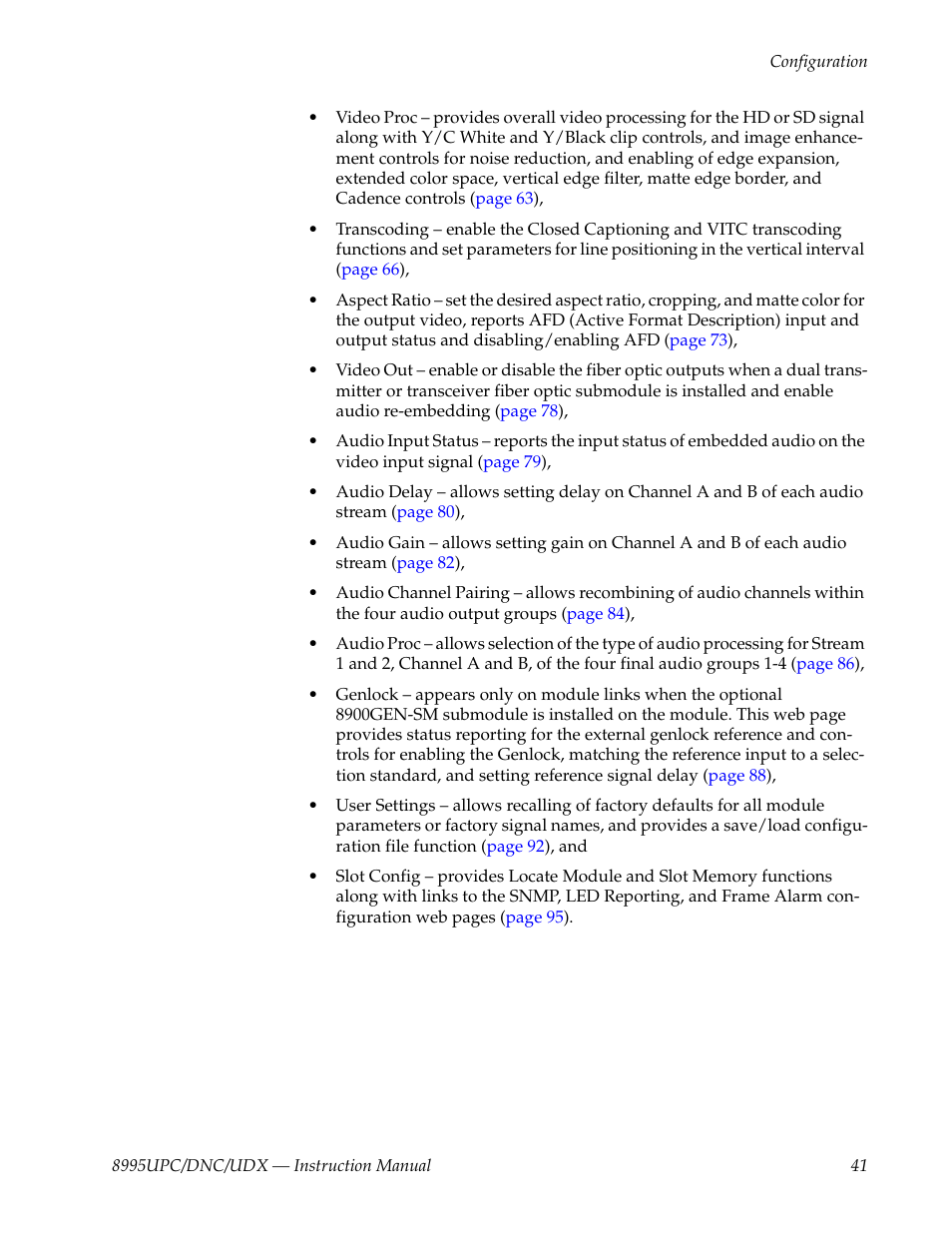 Grass Valley 8995DNC v.1.3.0 User Manual | Page 41 / 140