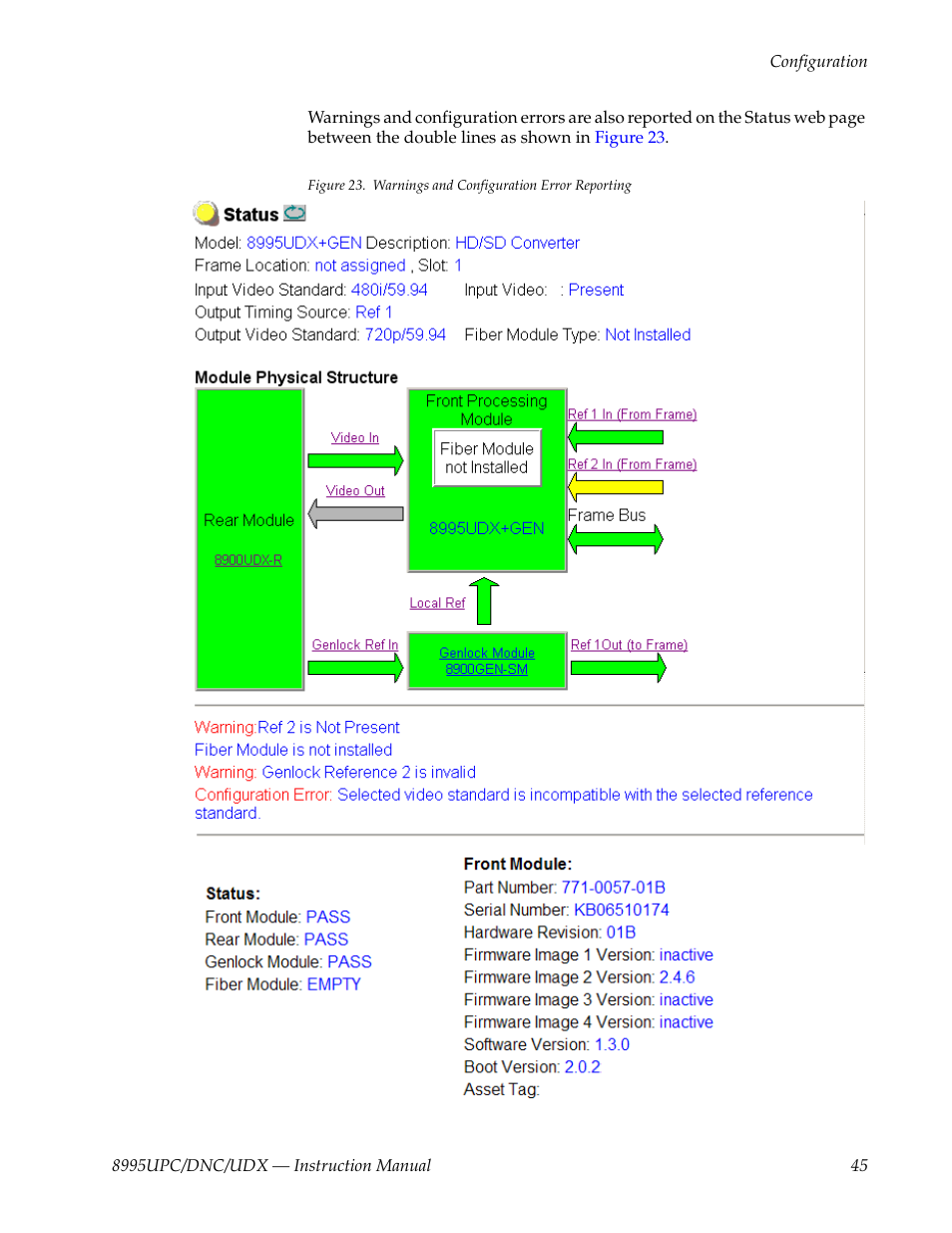 Grass Valley 8995DNC v.1.3.0 User Manual | Page 45 / 140