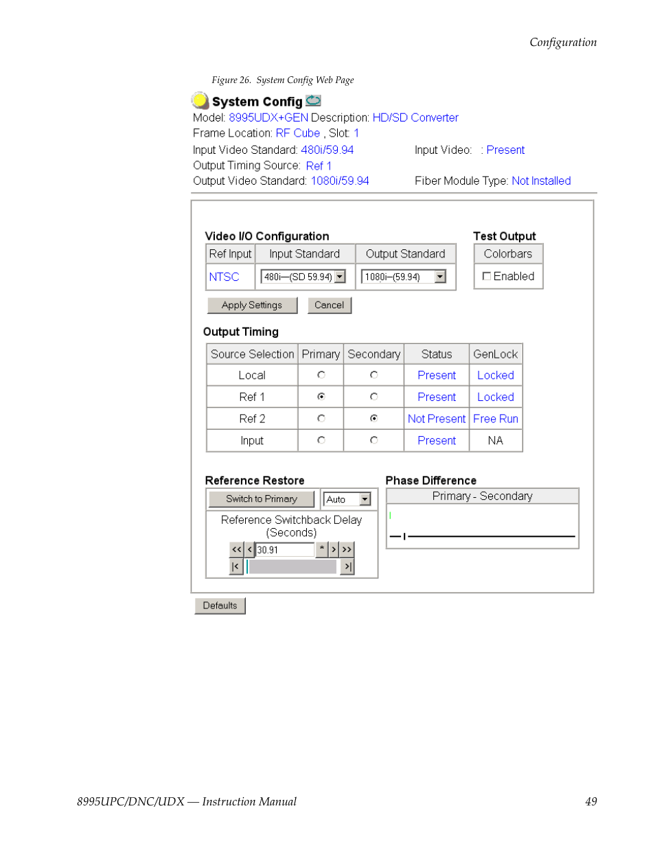 To s | Grass Valley 8995DNC v.1.3.0 User Manual | Page 49 / 140